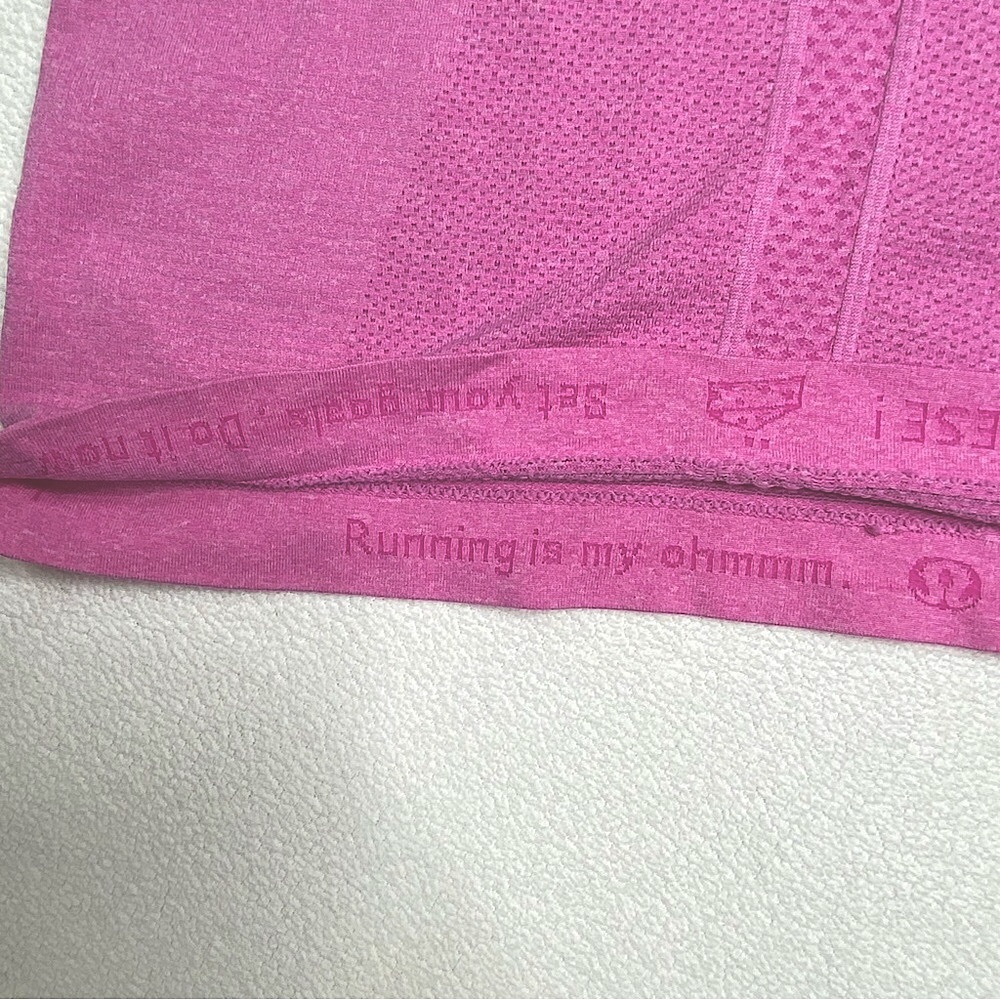 Lululemon Run Swiftly Tech Racerback Women’s Tank 'Heathered Raspberry' Size (6) - Picture 9 of 15